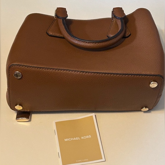 Michael Kors Camille Small Leather Satchel Brown Handbag - Picture 11 of 11